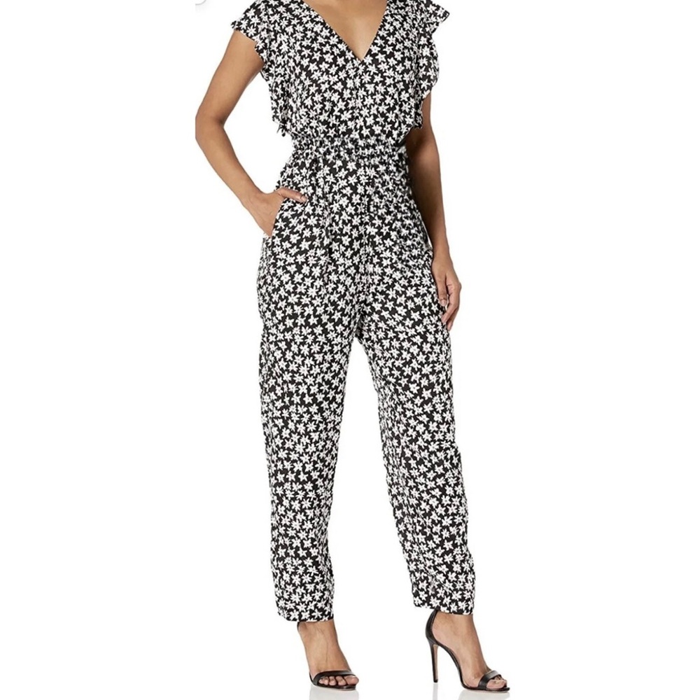 Rebecca Taylor Women’s Jumpsuit Size 0 Star Fluer Flower Print Silk Blend